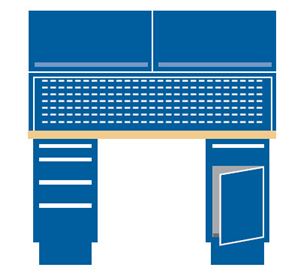 TB3403-PLB6030 - Lista Techbench Combination