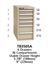 TB3505A - Vidmar Bench Height Technical Bench Cabinet