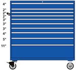 TSDW1225-1028-M  Lista 1225 single bank mobile toolbox