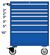 TSES900-0701-M Lista 900 single bank mobile toolbox