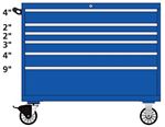 TSMW750-0621-M Lista 750 single bank mobile toolbox
