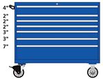 TSMW750-0722-M Lista 750 single bank mobile toolbox