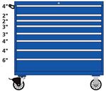 TSMW900-0807-M Lista 900 single bank mobile toolbox