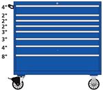 TSMW900-0808-M Lista 900 single bank mobile toolbox