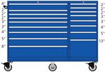 TSMWMP1050-1702-M Lista 1050 two bay mobile toolbox
