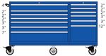 TSMWMP750-1302-M Lista 750 two bay mobile toolbox