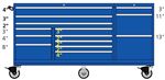 TSTB750-1401-M Lista 750 triple bank mobile toolbox
