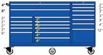 TSTB900-2001-M Lista 900 triple bank mobile toolbox