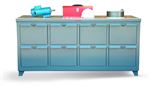Strong Hold - WB-15328 - Heavy-Duty Drawer Cabinet with Maple Top