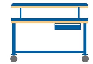 WB2103-GLS6030 - Lista Mobile Workbench Combination