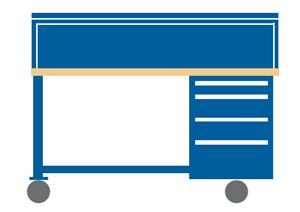WB2202-BTS7230 - Lista Mobile Workbench Combination