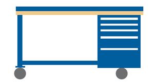 WB2401-PLS4830 - Lista Mobile Workbench Combination